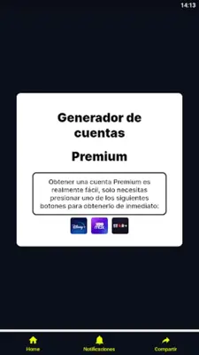 Generador de Cuentas Premium android App screenshot 0